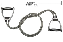 Load image into Gallery viewer, Living kart Double Resistance Bands Toning Tube Exerciser with D Handle Fitness Rope Rubber Bands for Fitness Equipment Expander Exercise Tube Training (Multicolor)